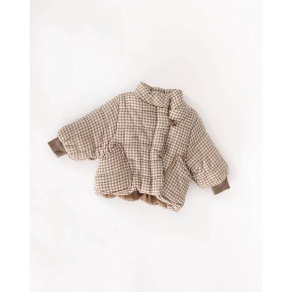 KINDLY THE LABEL Other - NEW KINDLY THE LABEL girls gingham spring jacket in potatoe
